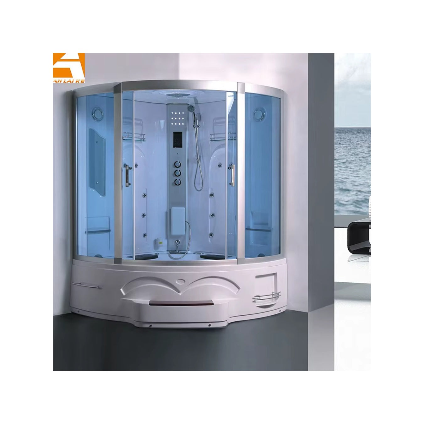 Luxury two person steam shower Alibaba clean product image