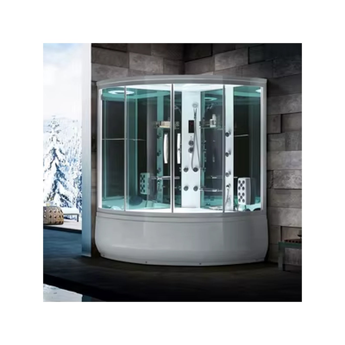 Steam shower tub combo Alibaba clean product image
