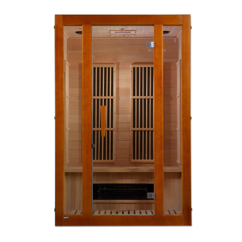 Maxxus "Aspen" Dual Tech 2 person Low EMF FAR IR Sauna (MX-J206-02S) - MX-J206-02S image 2