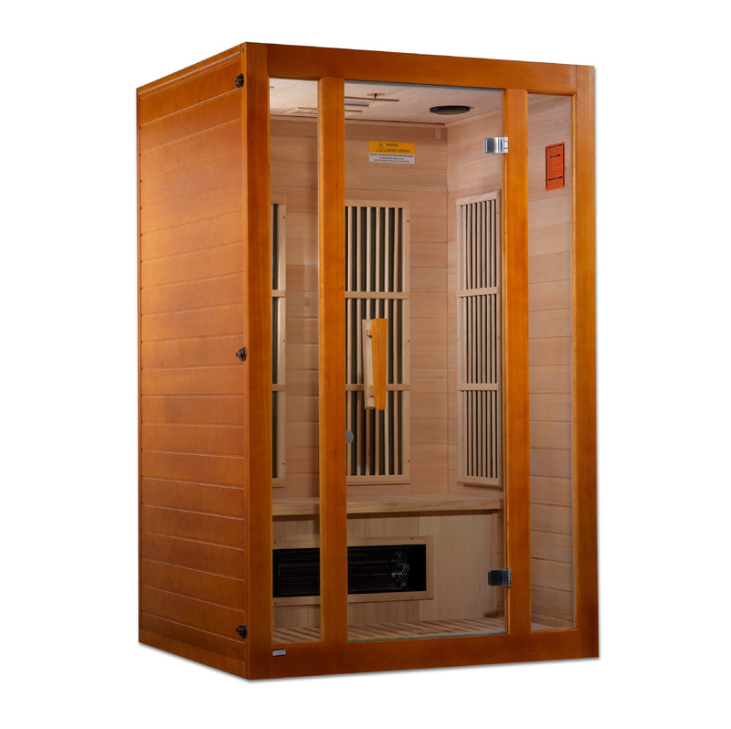 Maxxus "Aspen" Dual Tech 2 person Low EMF FAR IR Sauna (MX-J206-02S) - MX-J206-02S