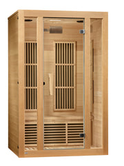 Maxxus "Seattle" 2 Person Near Zero EMF FAR IR Sauna (MX-J206-01-ZF) - MX-J206-01-ZF image 2